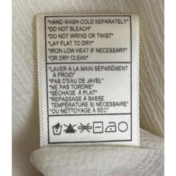 Revolve Cupcakes & Cashmere Katlyn Ruffle Blouse L $101 0948 - Picture 4 of 5